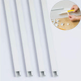 1 Meter Electrical Cable Trunking with Self Adhesive White Paintable PVC