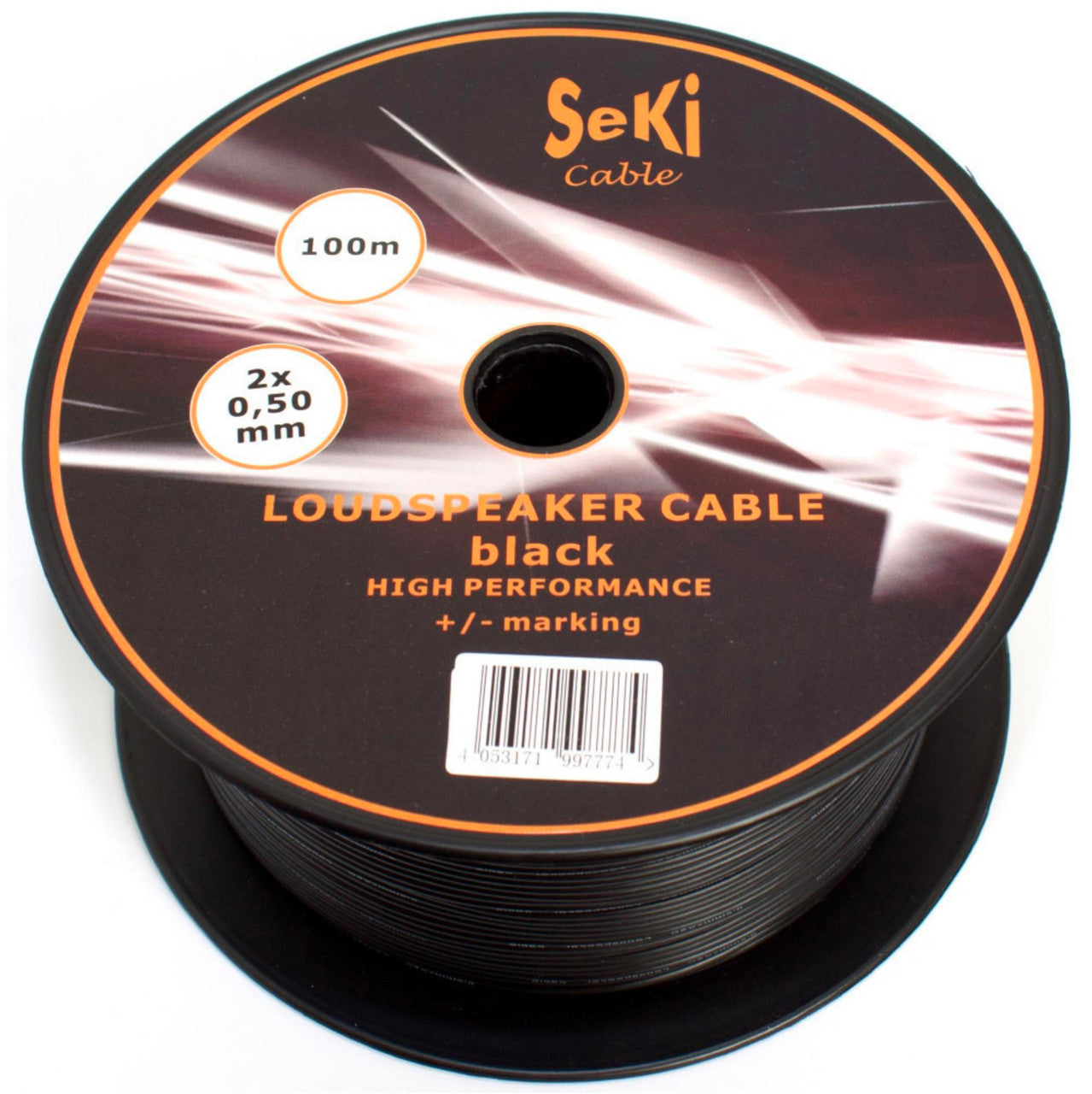 black speaker cable